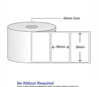 Label Paper DT 58x39 - 800