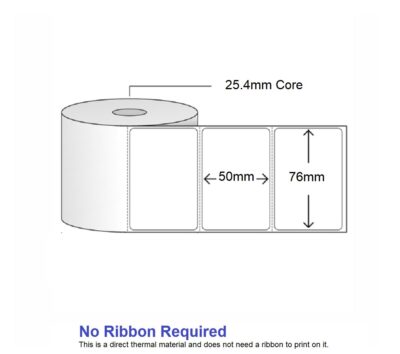 Label Paper DT 76x50 - 1000