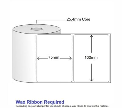 Label Paper TT 100x75 - 1000