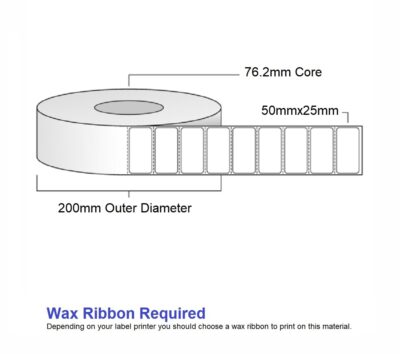 Label Paper TT 50x25 - 5000