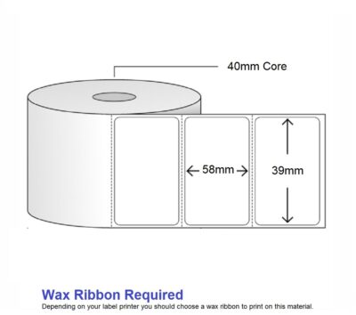 Label Paper TT 58x39 - 800