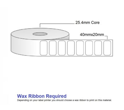 Label Paper TT 40x20 - 1000