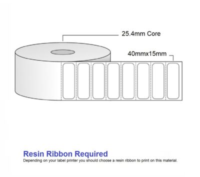 Label Synthetic Silver 40x15 - 1000