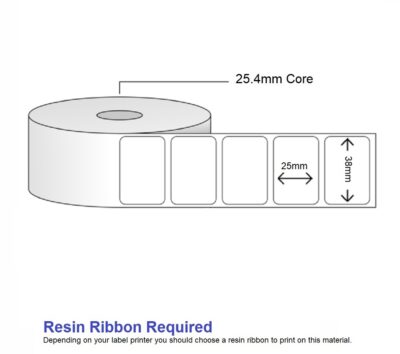 Label Synthetic Transparent 38x25 - 1000